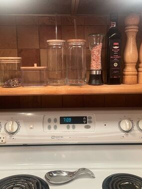 Hand made stove shelf